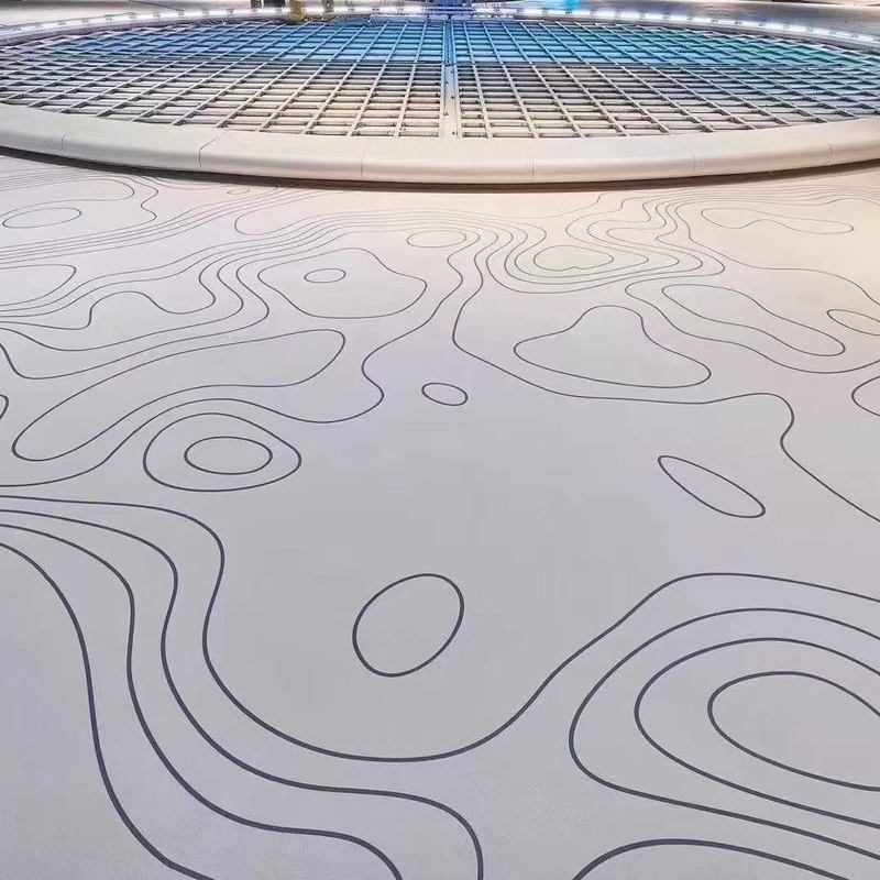 প্রদর্শনী হলের জন্য পরিবেশ বান্ধব, পরিধান-প্রতিরোধী এবং অ্যান্টি-স্লিপ রাবার মেঝে