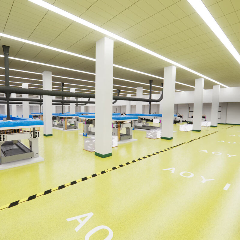 High Load Bearing Non Slip Vinyl Safety Flooring Wear Chemical Resistant for Warehouse Logistics Areas