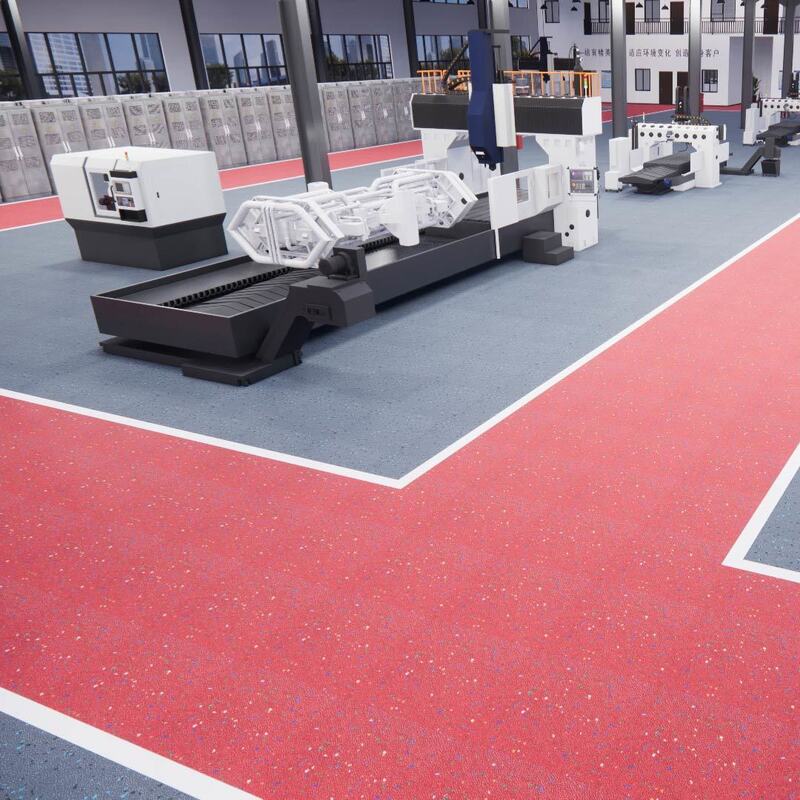 রেল ডাস্ট-ফ্রি কার্বোরান্ডাম নিরাপত্তা ফ্লোরিং (পরিষ্কার এলাকা পরিধান-বিরোধী-স্লিপ-অগ্নি-প্রতিরোধী পরিবেশ-বান্ধব)