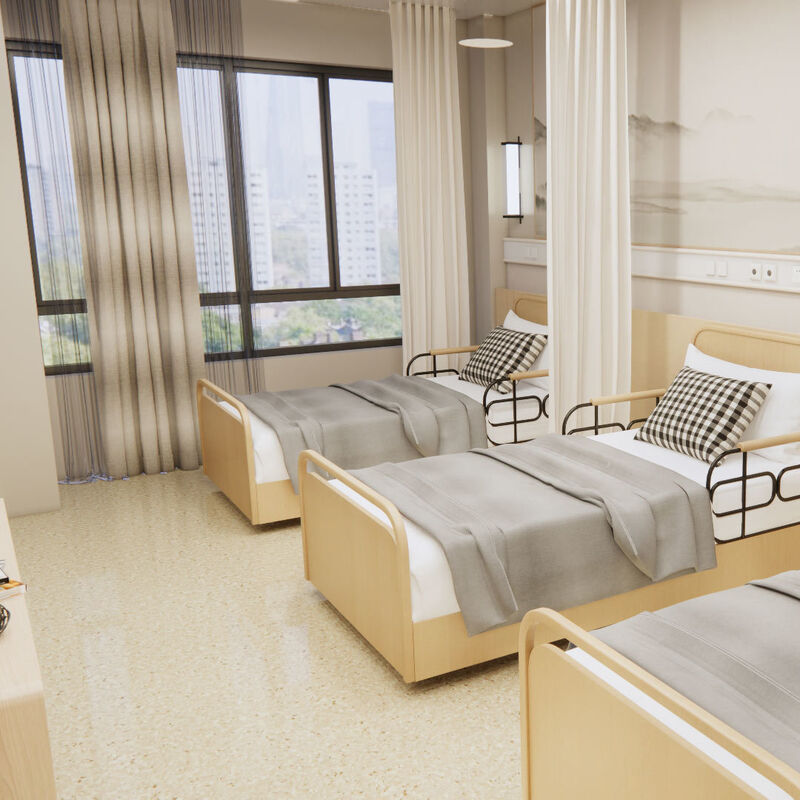 High-Performance Homogeneous Flooring Resistant to Heavy Furniture for Nursing Home Living Quarters