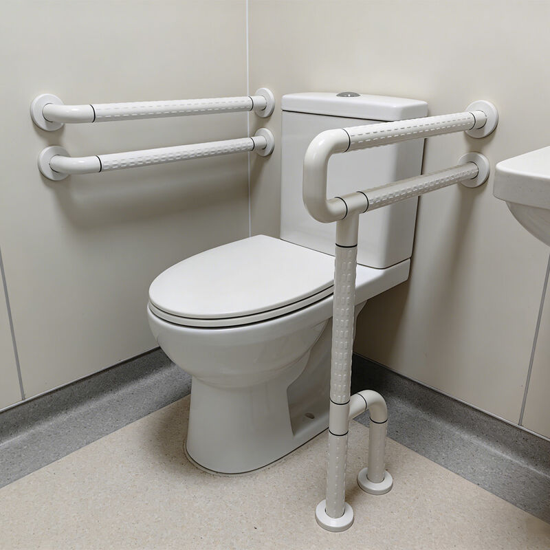 Relle RL-U1854 U-Type Double-Layer Toilet Grab Bar - Anti-Collision Antibacterial for Hospital/Nursing Home (Customizable)