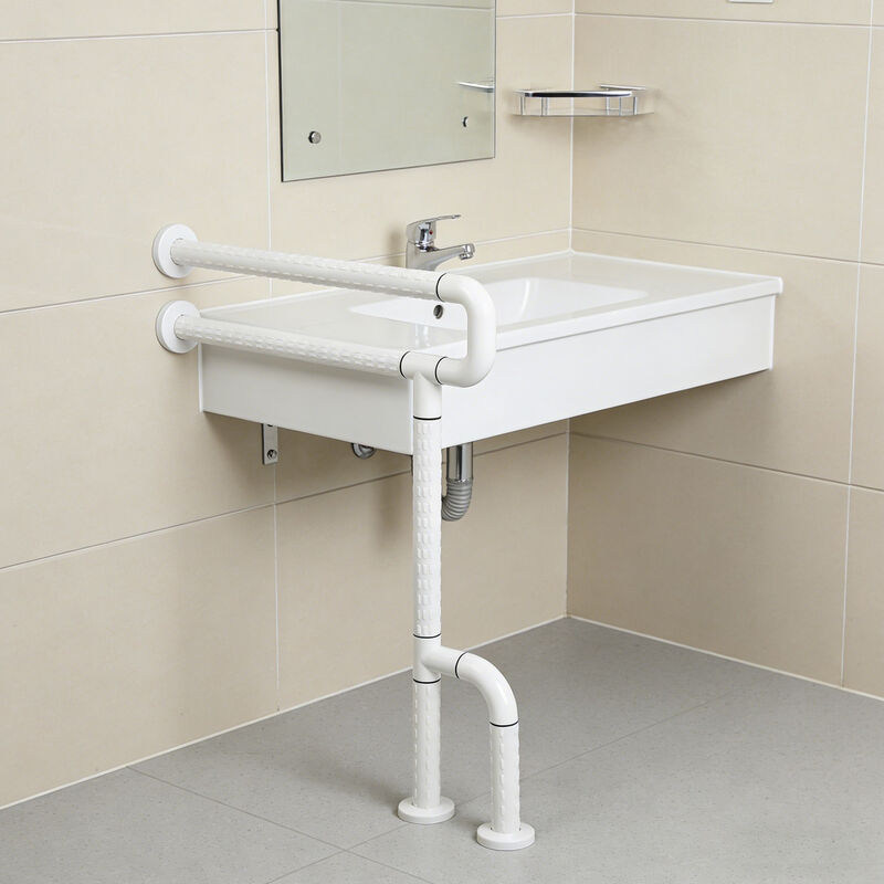 Relle RL-U1854 U-Type Double-Layer Toilet Grab Bar - Anti-Collision Antibacterial for Hospital/Nursing Home (Customizable)
