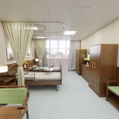 Anti-Slip Antimicrobial Homogeneous Vinyl Flooring for Nursing Homes